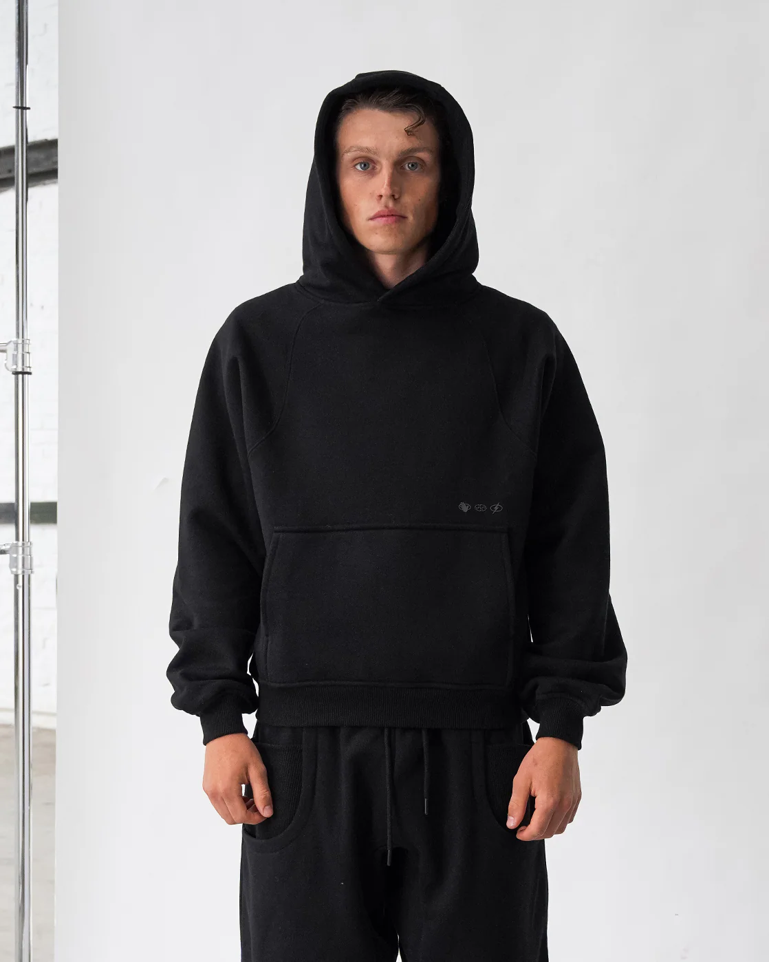 Baselayer Hoodie - Black - Image 3