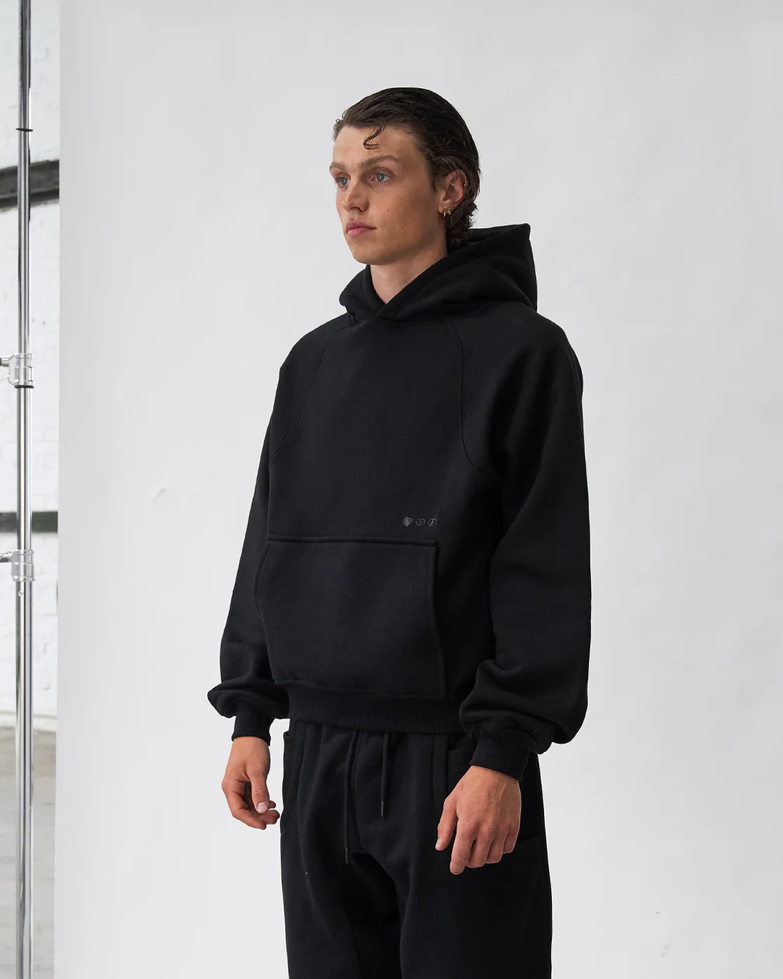 Baselayer Hoodie - Black - Image 4