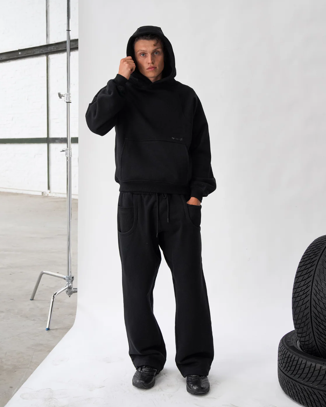 Baselayer Hoodie - Black - Image 6