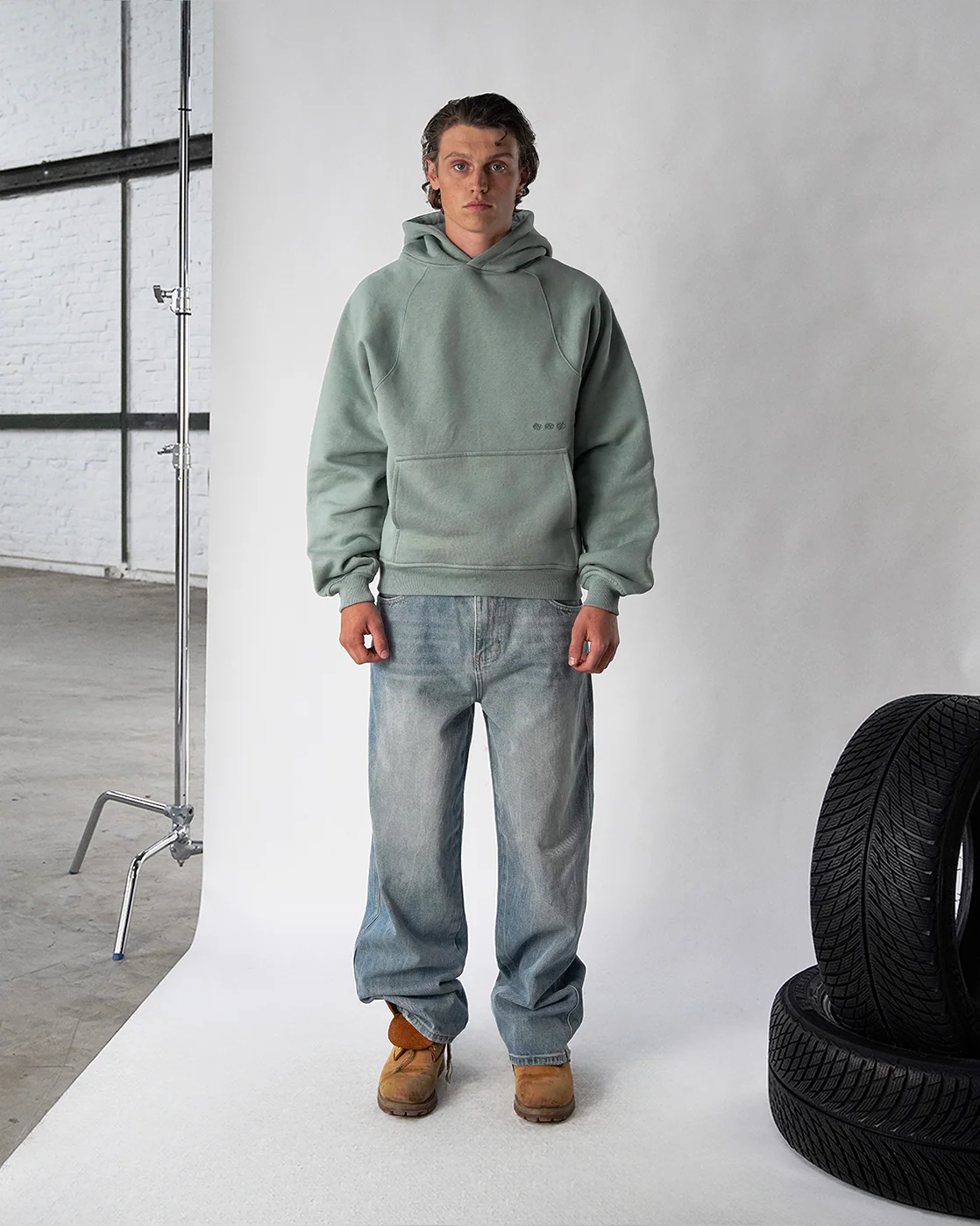 Baselayer Hoodie - Desert Green - Image 3