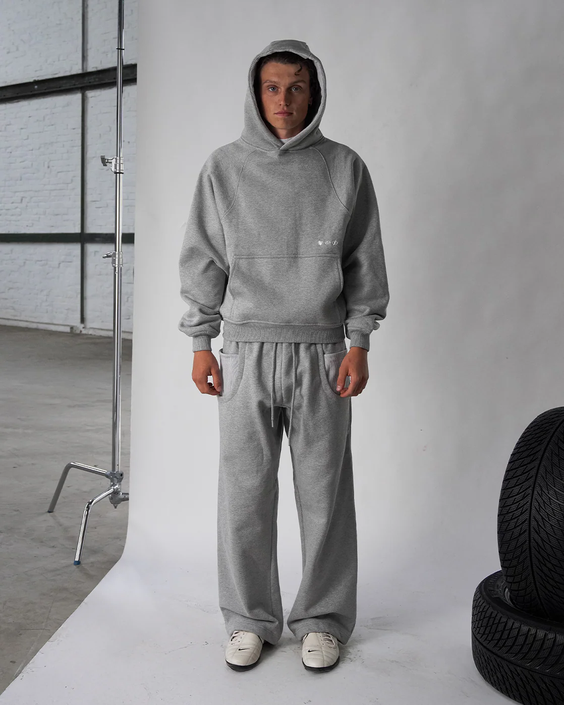 Baselayer Hoodie - Heather Grey - Image 5