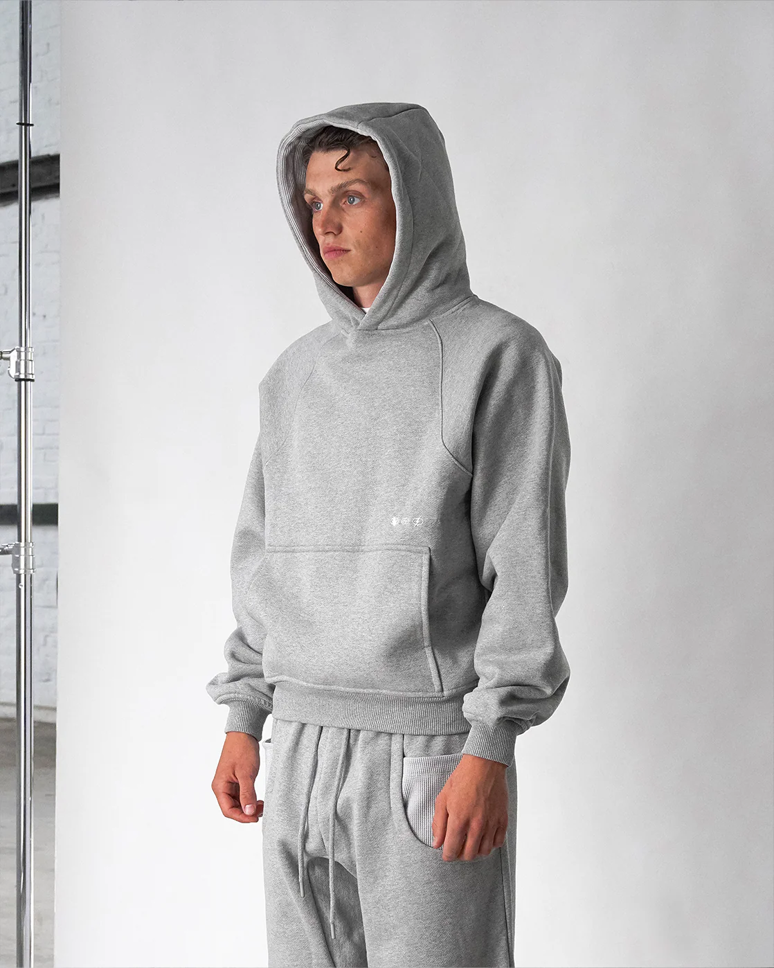 Baselayer Hoodie - Heather Grey - Image 6