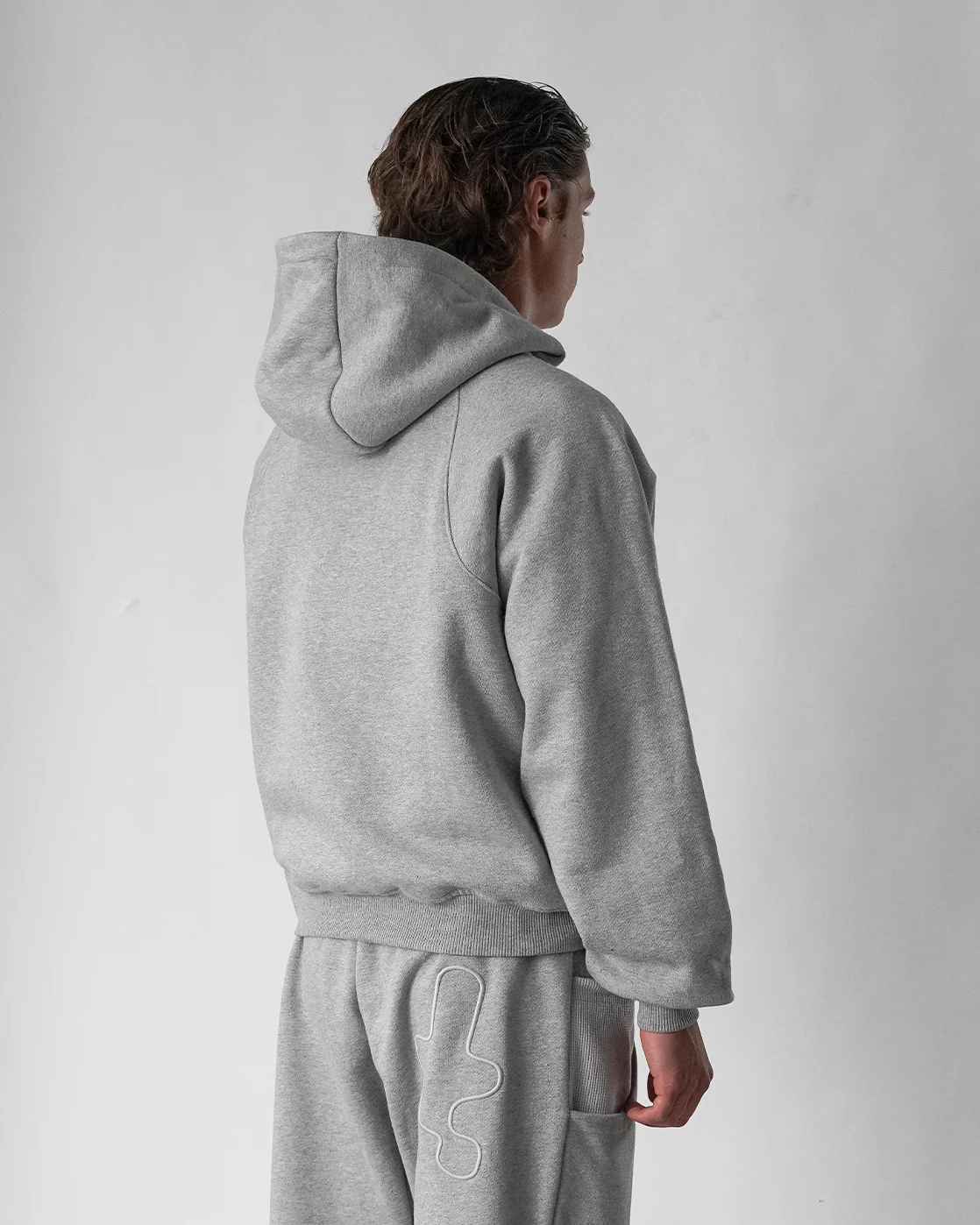 Baselayer Hoodie - Heather Grey - Image 7