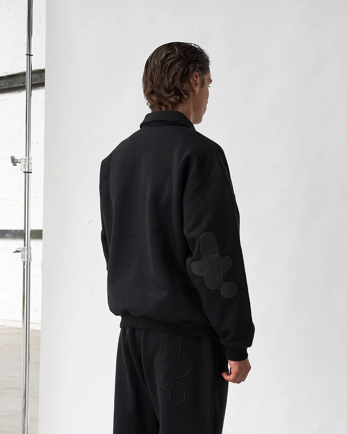 Baselayer Polo Sweater - Black - Image 5