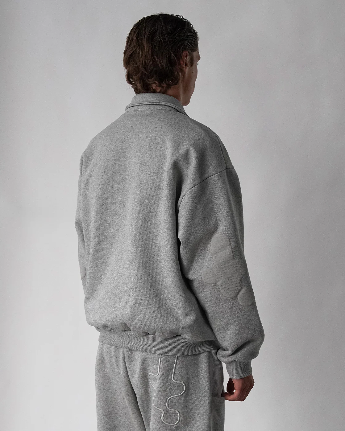 Baselayer Polo Sweater - Heather Grey - Image 4