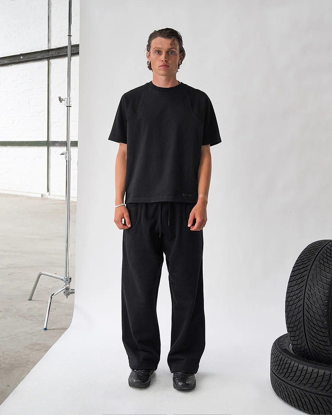 Baselayer Twotone Tee - Black - Image 3