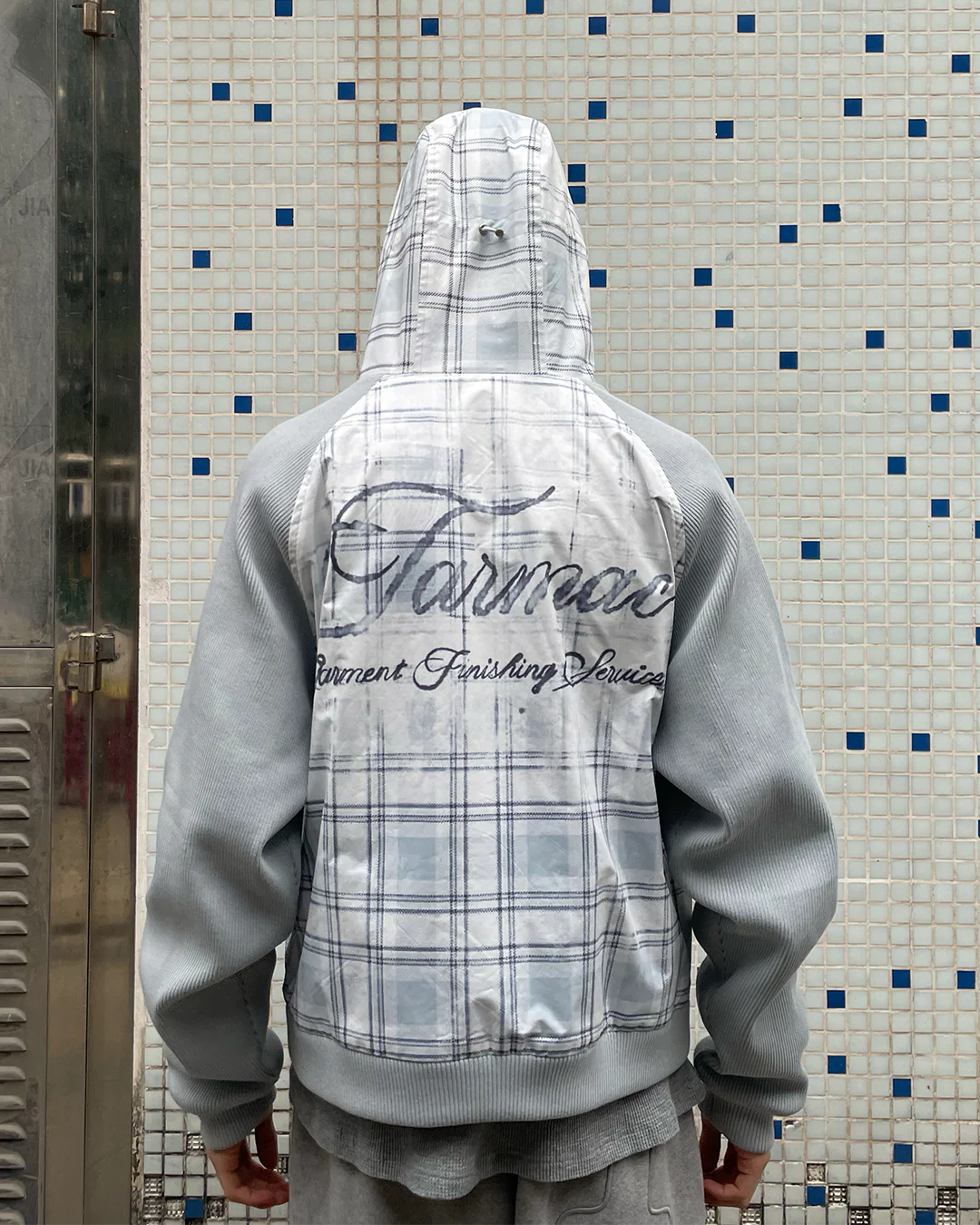 Plaid Shell Jacket - White - Image 5