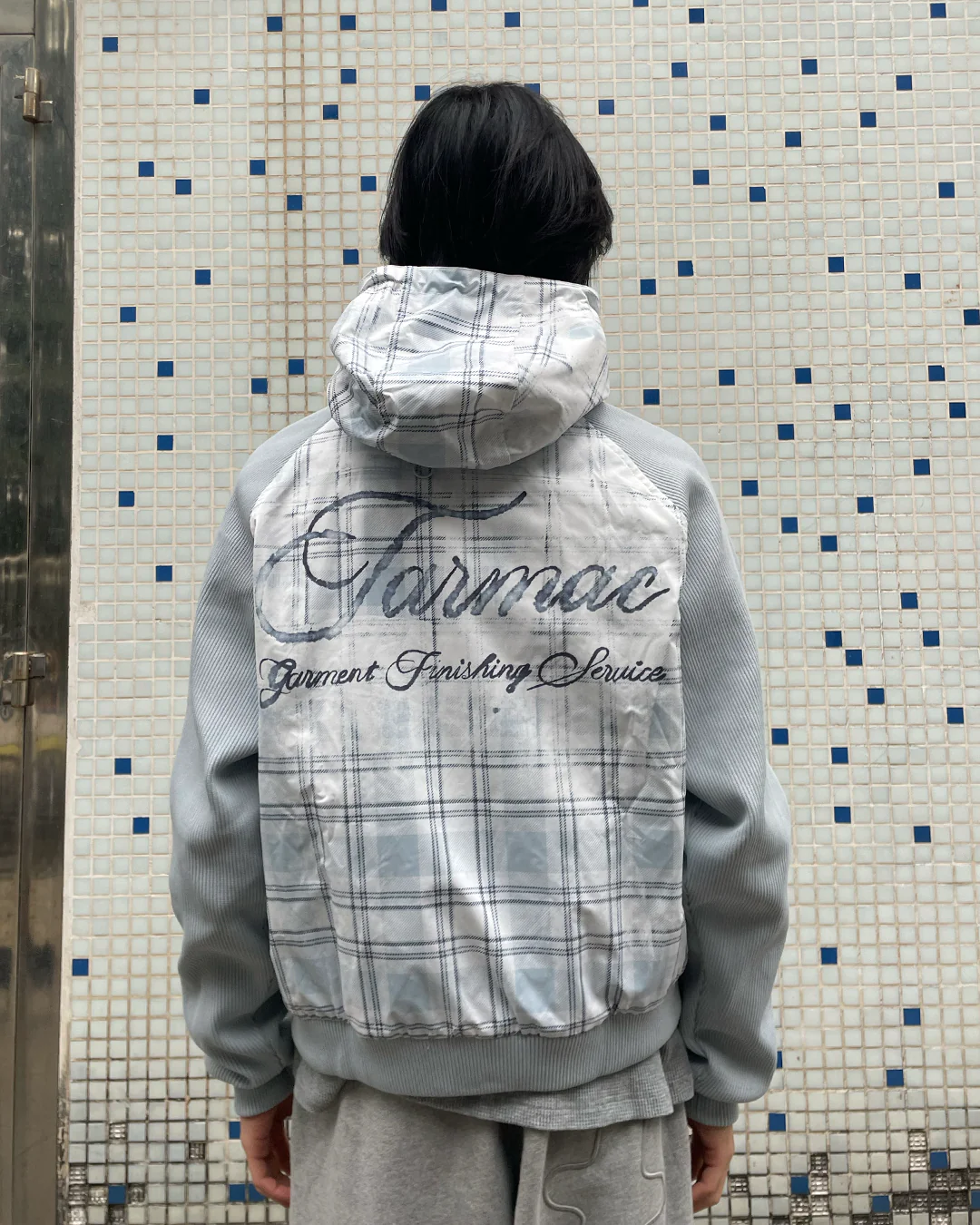 Plaid Shell Jacket - White - Image 6