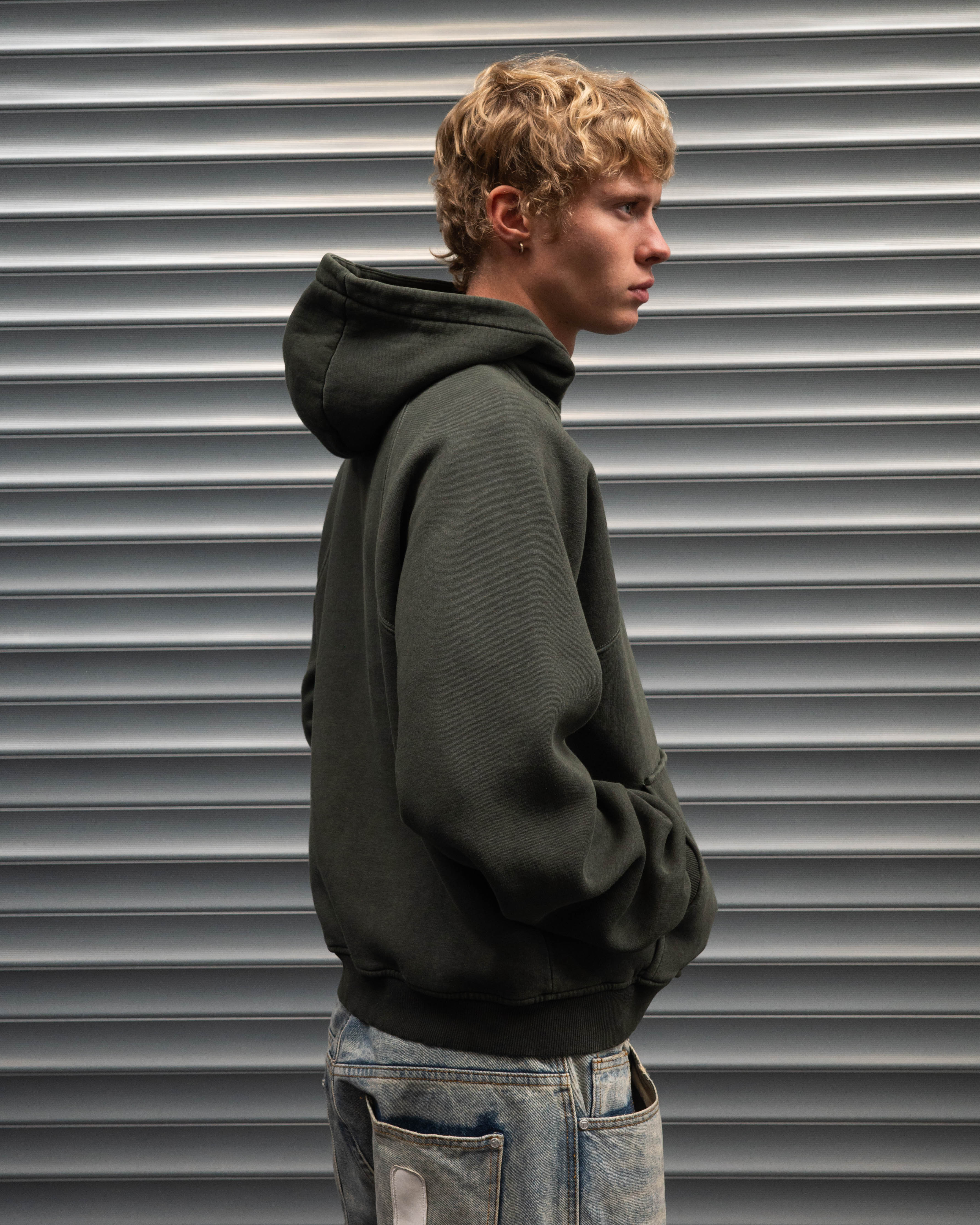 Vintage Baselayer Hoodie X 140F - slate grey - Image 4